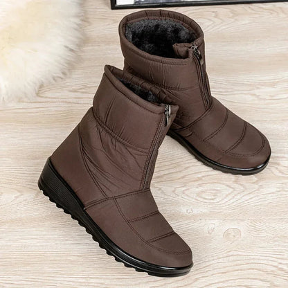 Women's Quilted Mid Calf Boots