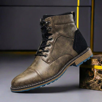 Jake Two-Tone Leather Boots
