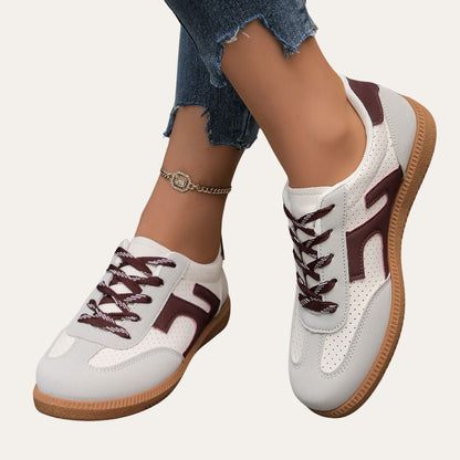 Women's Faux Leather Sneakers Comfortable