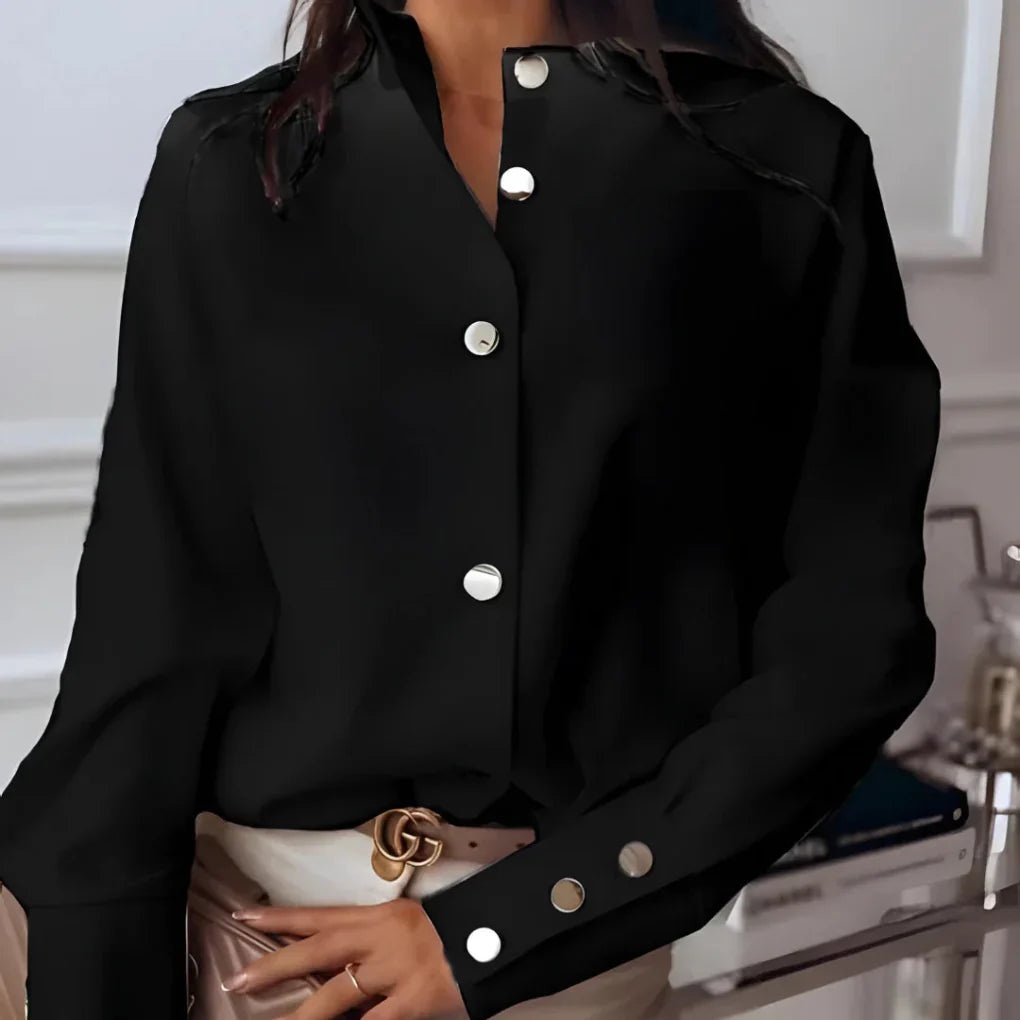 Women's Button Down Shirt Cotton - Vonnera