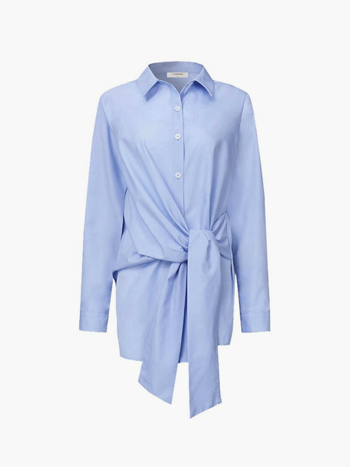 Women's Long Sleeve Button Down Shirt Cotton White