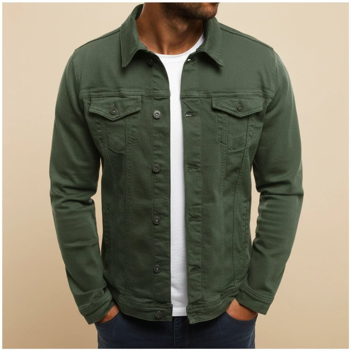 Men's Button Down Casual Jacket
