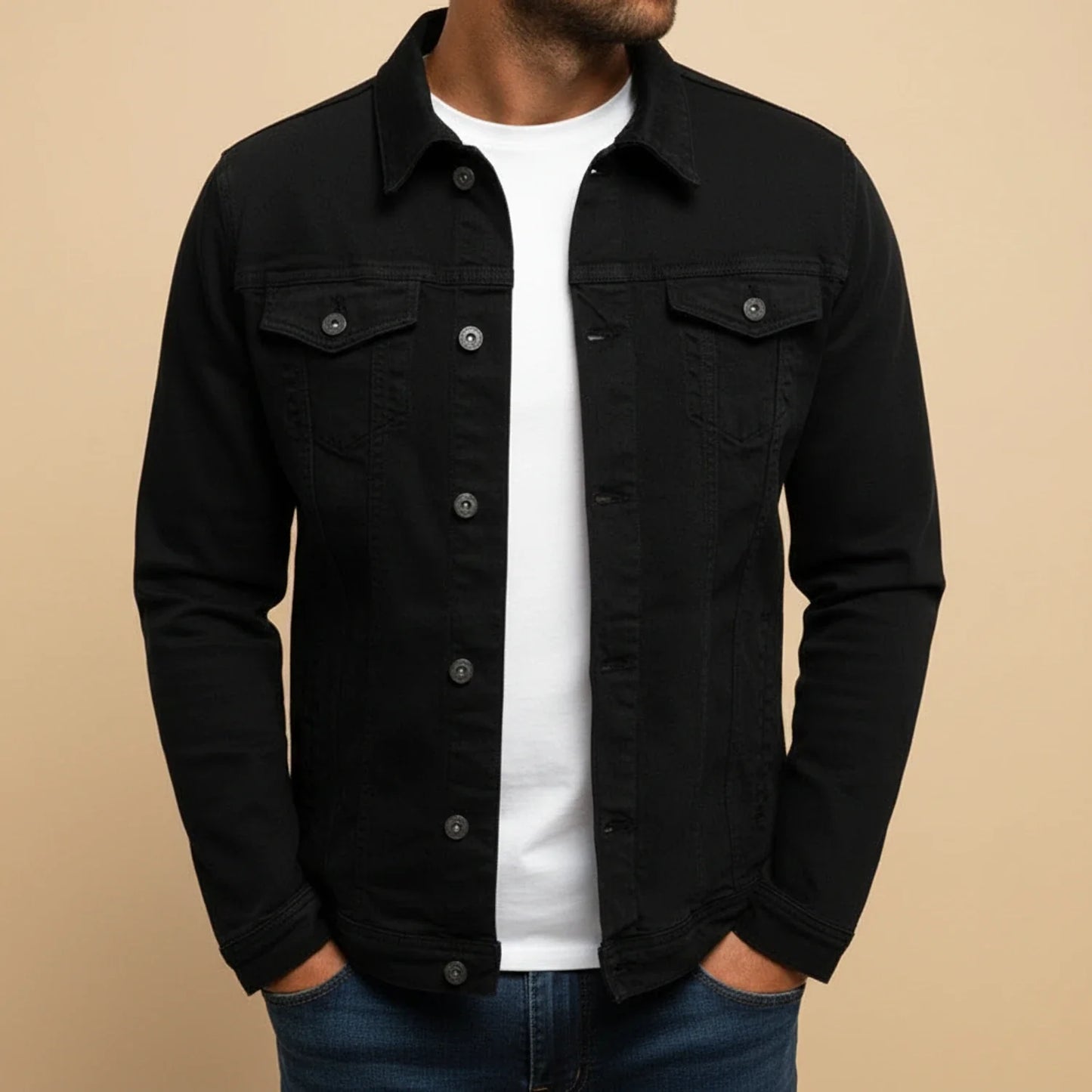 Men's Button Down Casual Jacket - Vonnera