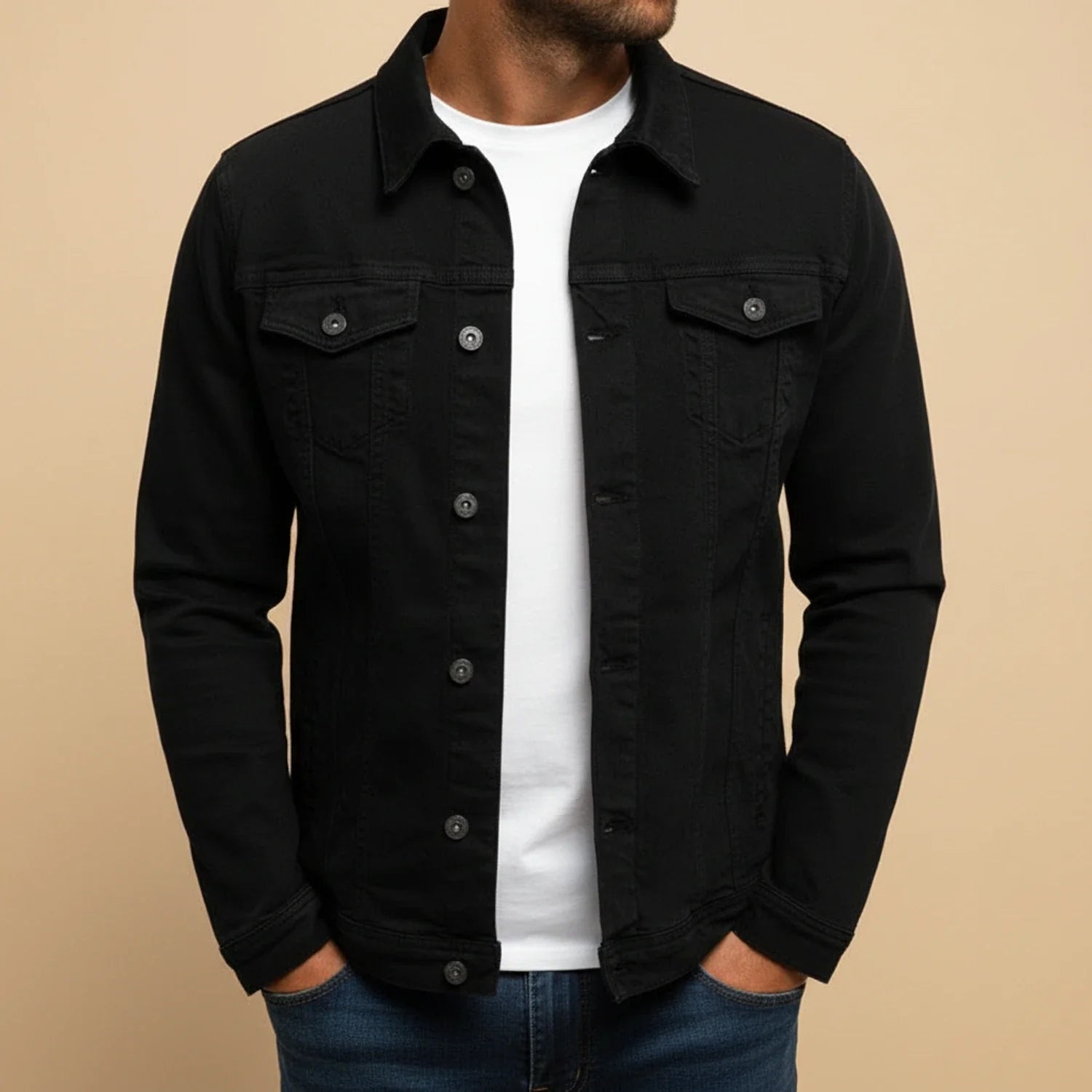 Men's Button Down Casual Jacket - Vonnera