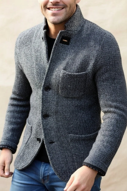 Men's Casual Stand Collar Jacket - Vonnera