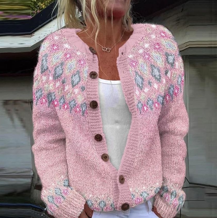 Women's Floral Print Cardigan - Vonnera