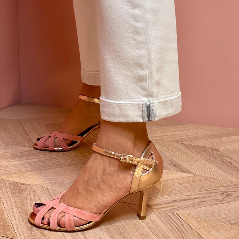 Women's Strappy Heels Open Toe Ankle Strap
