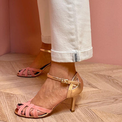 Women's Strappy Heels Open Toe Ankle Strap