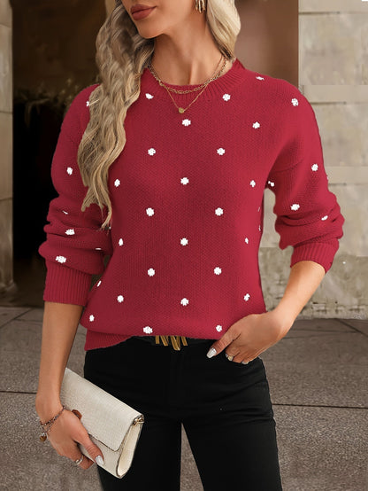 Women's Polka Dot Sweater