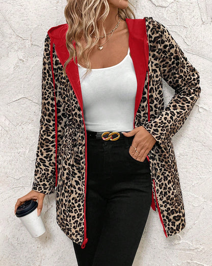 Reversible Leopard Print Coat