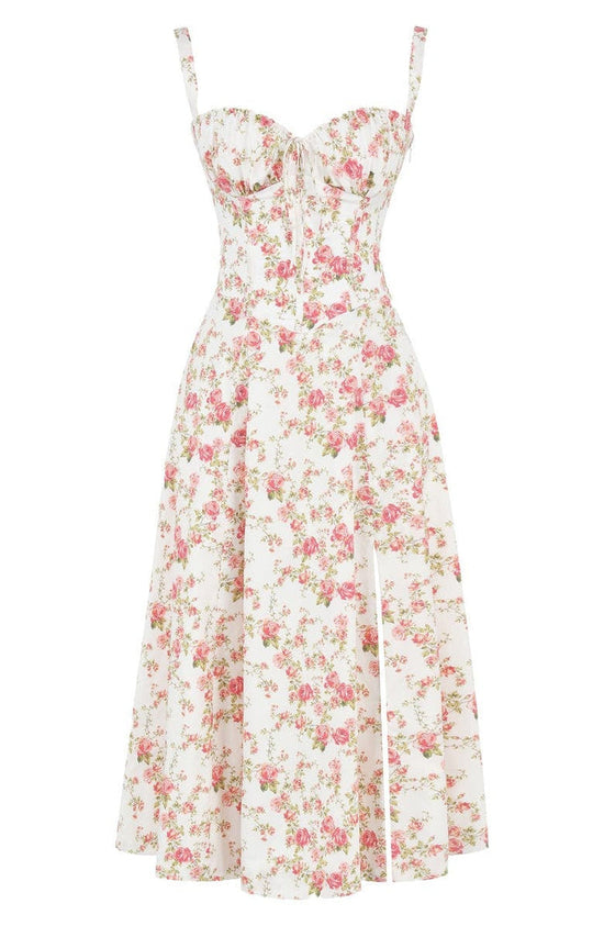 Women's Floral Shaping Waist Dress
