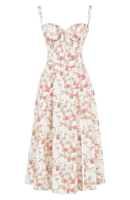 Women's Spring Floral Print Party Dress