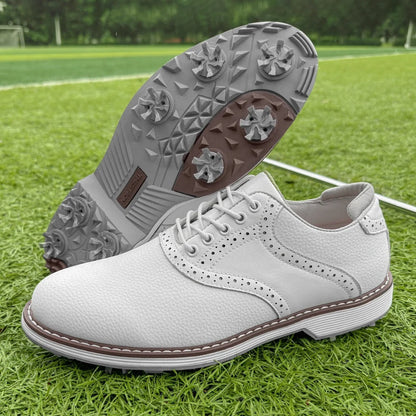 Classic Golf Brogues Leather Brown - Vonnera