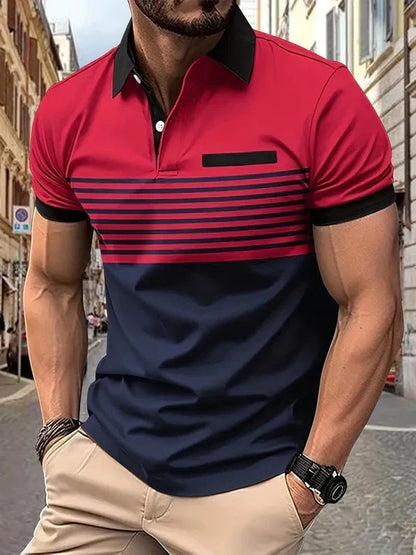 Men's Polo Shirt Breathable Comfortable Classic Fit