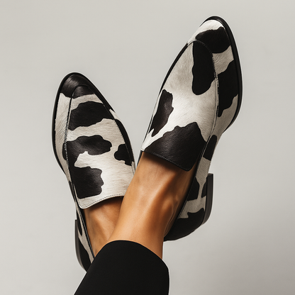 Modern Men's Loafers Leather Black