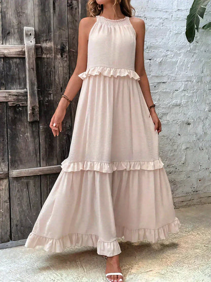 Women's Sleeveless Ruffle Dress