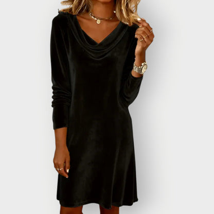 Elegant Women's Velvet Dress
