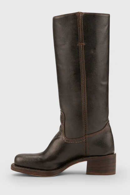 Women's Block Heel Boots Stacked Heel