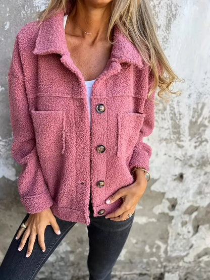 Women's Relaxed Fit Button Down Jacket - Vonnera