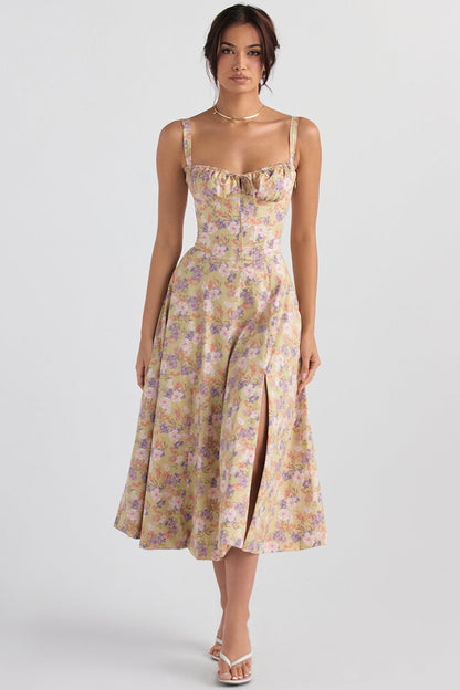 Women's Spring Floral Print Party Dress