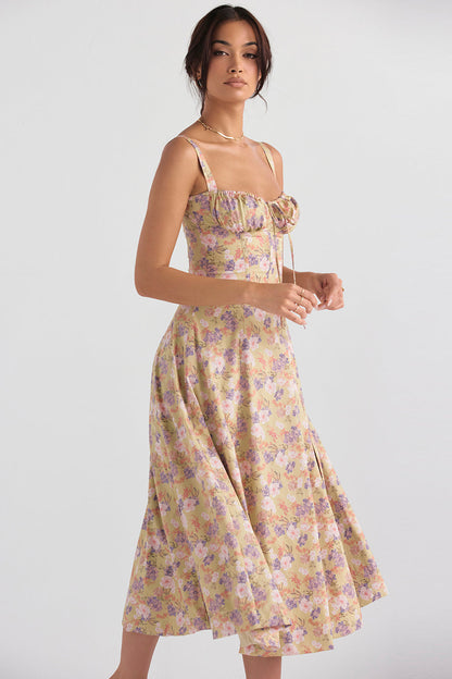 Women's Spring Floral Print Party Dress