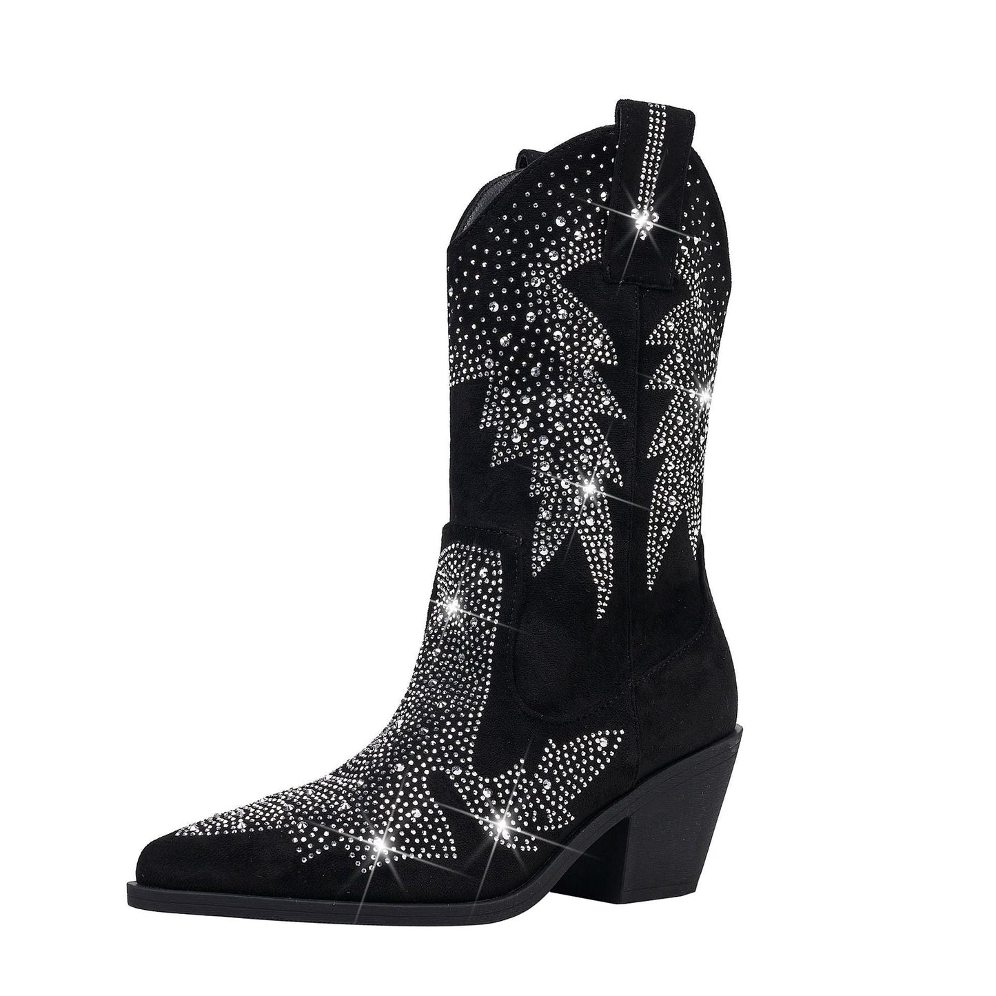 Women's Embellished Mid Calf Boots - Vonnera