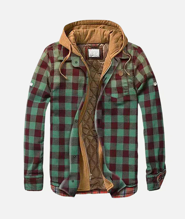 Image of Carter | Men's Quilted Lined Hooded Jacket