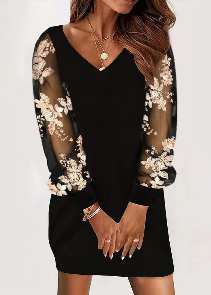 Image of Cassandra | Women's V-Neck Bodycon Mini Dress