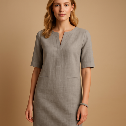 Women’s casual chic dress with lightweight flattering fit and versatile design, perfect for daily wear, outings, and weekend trips.