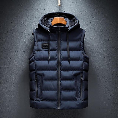 Men's Lightweight Hooded Vest Breathable Core Warmth - Vonnera