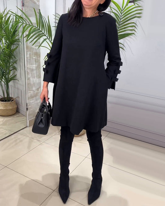 Women's Long Sleeve Casual Dress - Vonnera