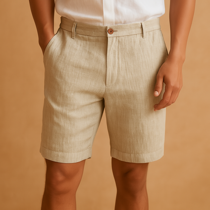 Casual lightweight summer shorts for men with an elastic waistband and breathable fabric, ideal for beach days, travel, and everyday wear.