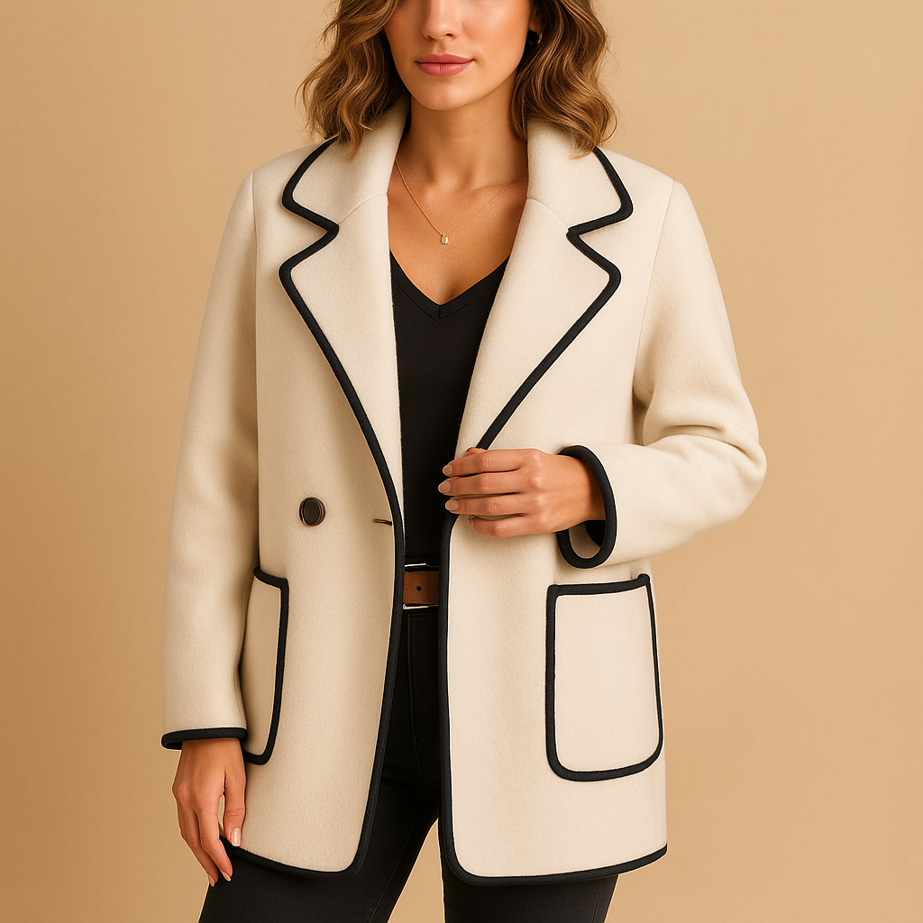 Women’s casual lined blazer with modern fit, perfect for colder days, work, and everyday stylish outfits.
