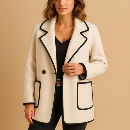 Women’s casual lined blazer with modern fit, perfect for colder days, work, and everyday stylish outfits.