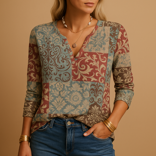 Women's Long Sleeve Printed - Vonnera