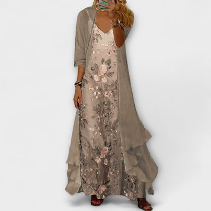 Women's V-Neck Sleeveless Maxi Dress - Vonnera