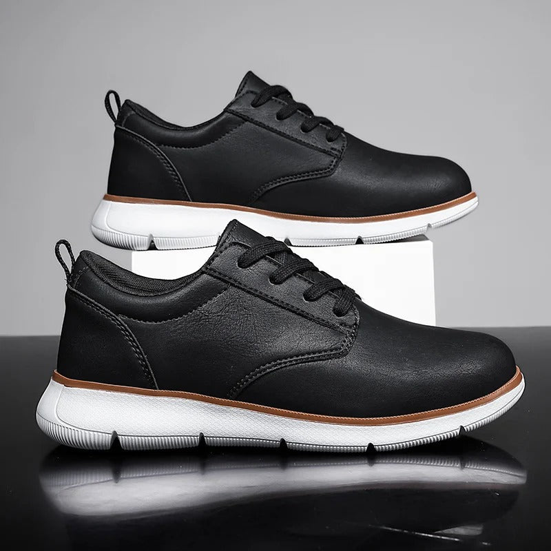 Ardley Women's Faux Leather Lace Up Sneakers - Vonnera