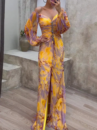 Women's Lace V-Neck Wedding Guest Dress - Vonnera