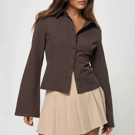 Women's Retro Blouse Elegant Cut - Vonnera
