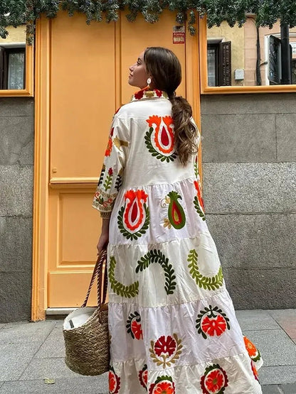 Image of Charity | Women's Long Sleeve Floral Maxi Dress