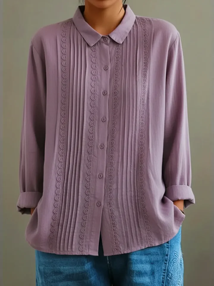 Image of Charlene | Women's Long Sleeve Button-Down Shirt