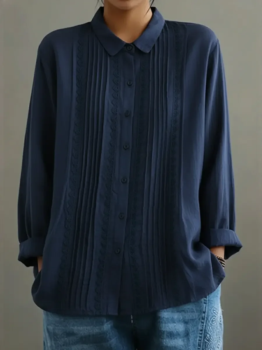 Image of Charlene | Women's Long Sleeve Button-Down Shirt