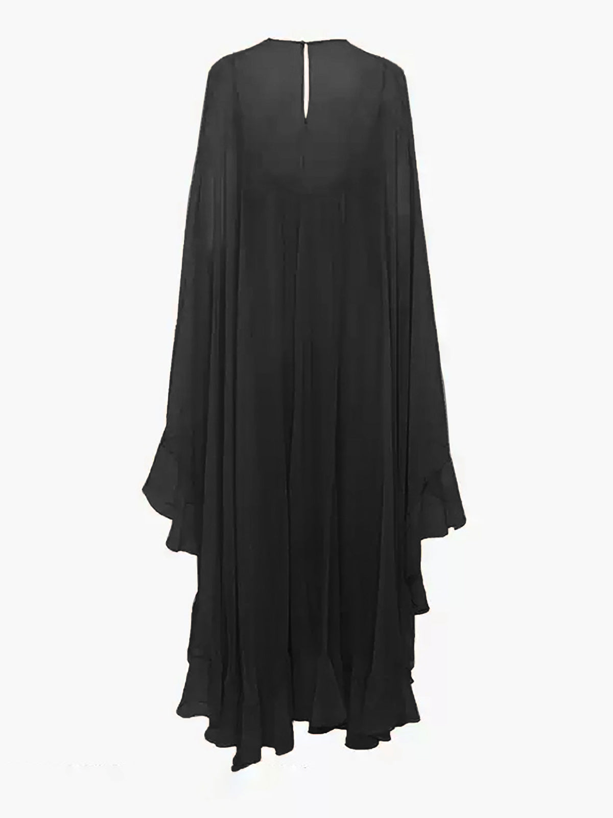 Seraphina Women's Maxi Dress Chiffon Cape Sleeves