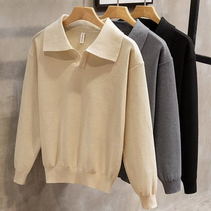 Men's Collared Pullover Sweater - Vonnera