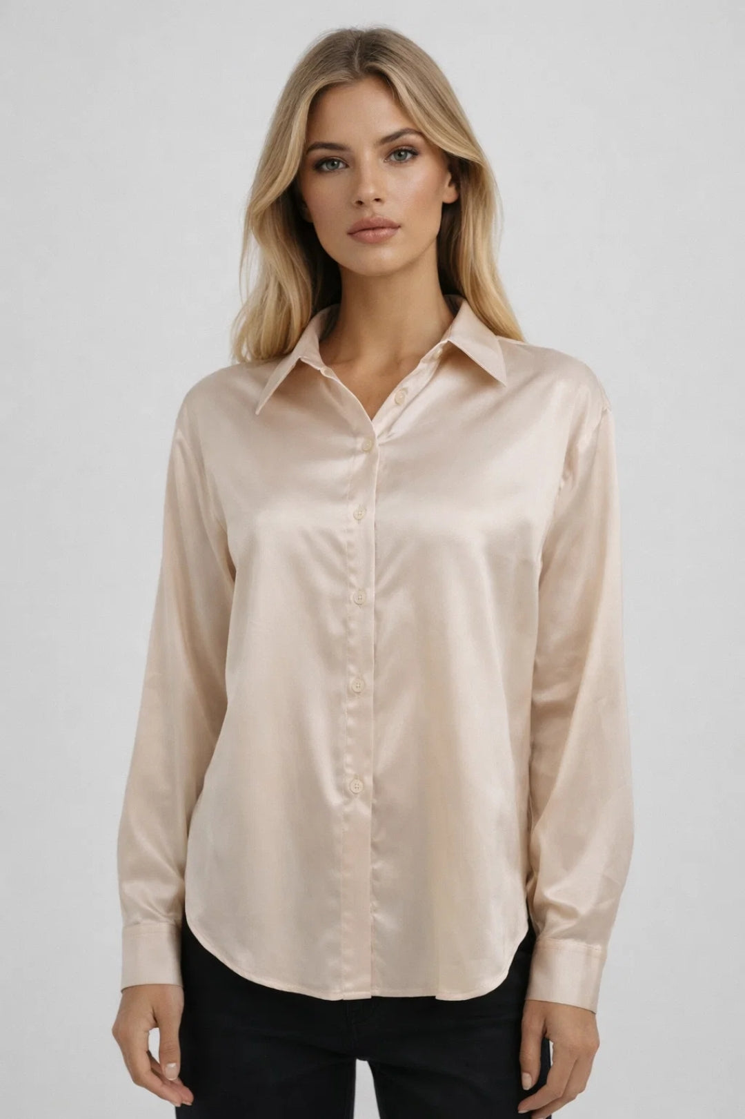 Women's Cotton Button Down Blouse - Vonnera