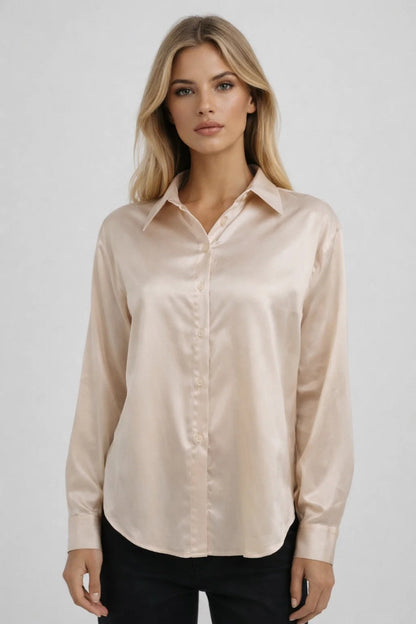 Women's Cotton Button Down Blouse - Vonnera