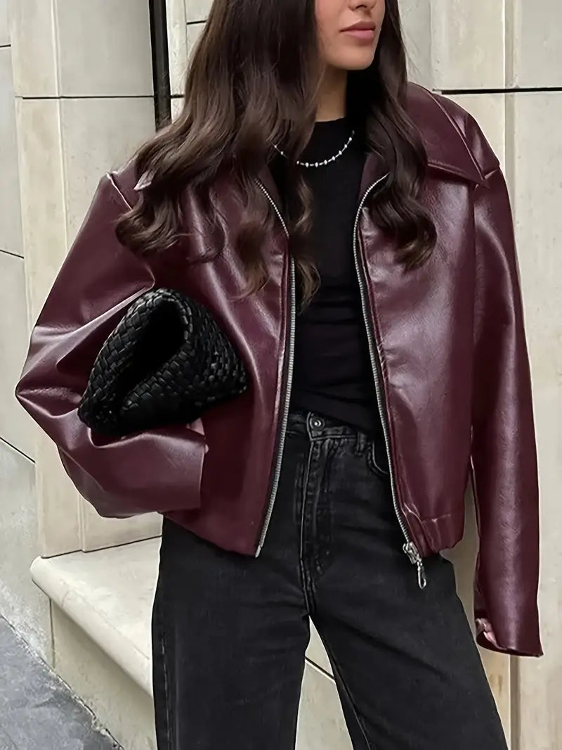 Women's Relaxed Fit Bomber Jacket - Vonnera