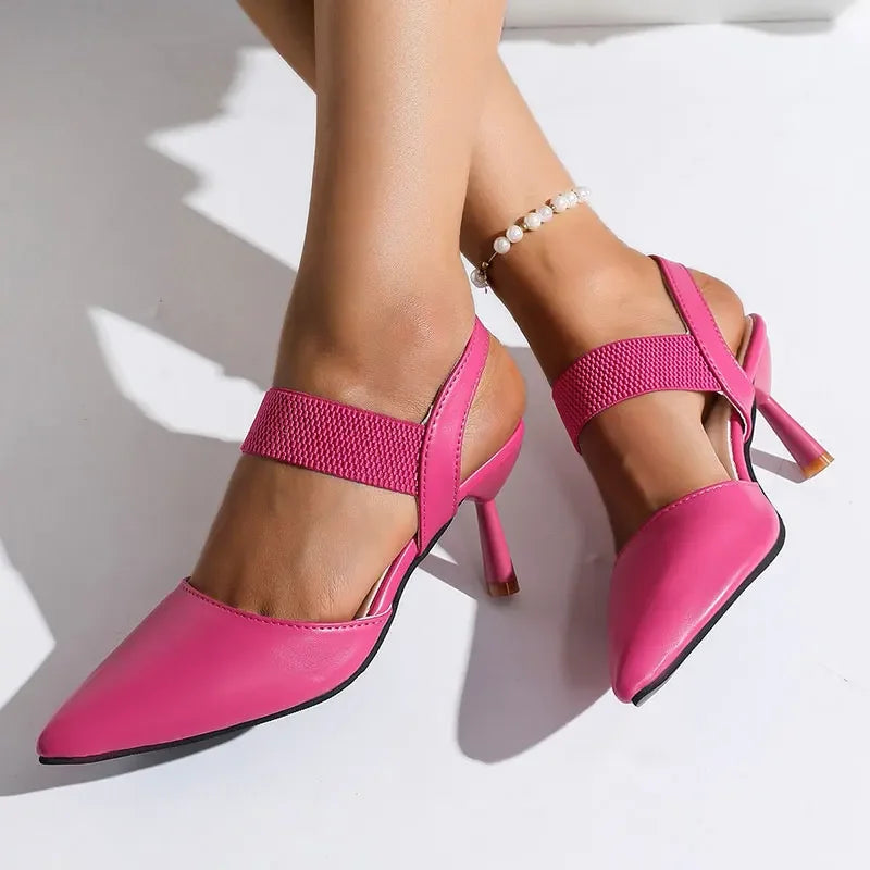 Women's Pointed Toe Slingback High Heels - VibreMode