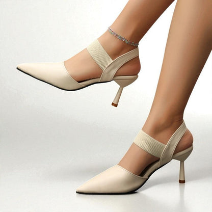 Image of Cindy | Women's Pointed Toe Slingback Heels
