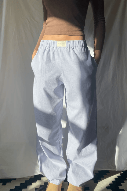 Women's Striped Sweatpants Elastic Waist - Vonnera